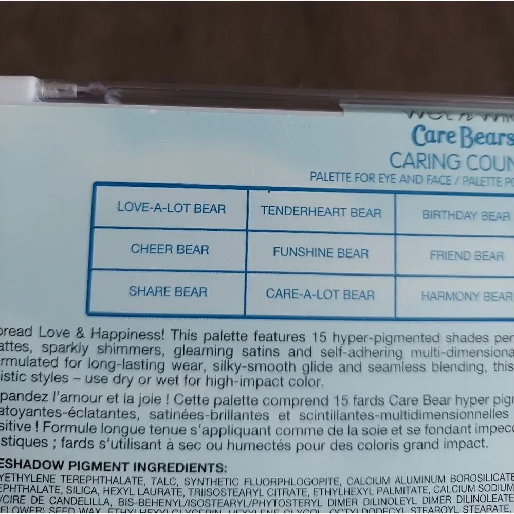 CARE BEARS x Wet N Wild Care Bears Eyeshadow Palette - Caring Counts